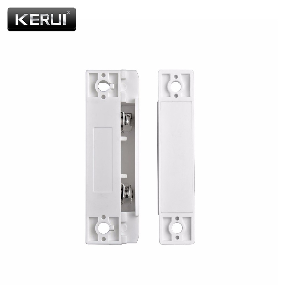 5 unids/lote Interruptor de Sensor magnético para puertas y ventanas con cable, funciona con sistema de alarma con cable PTSN y GSM, Detector de huecos para puertas y ventanas