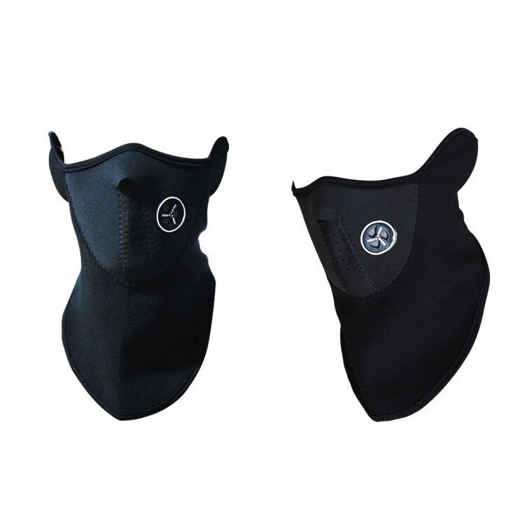 Varm balaclava motorcykel ansigtsmaske maske ropa de mascara moto til cykling motocicleta motorcykel ski motocross luftslør: Sort