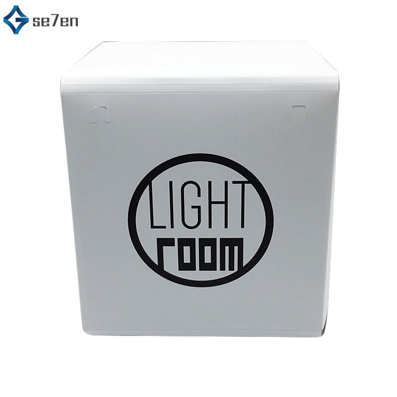 Portable 23*24cm Mini Folding Studio Diffuse Soft Box Lightbox 2 LED Light Black White Photography Background Photo Studio box