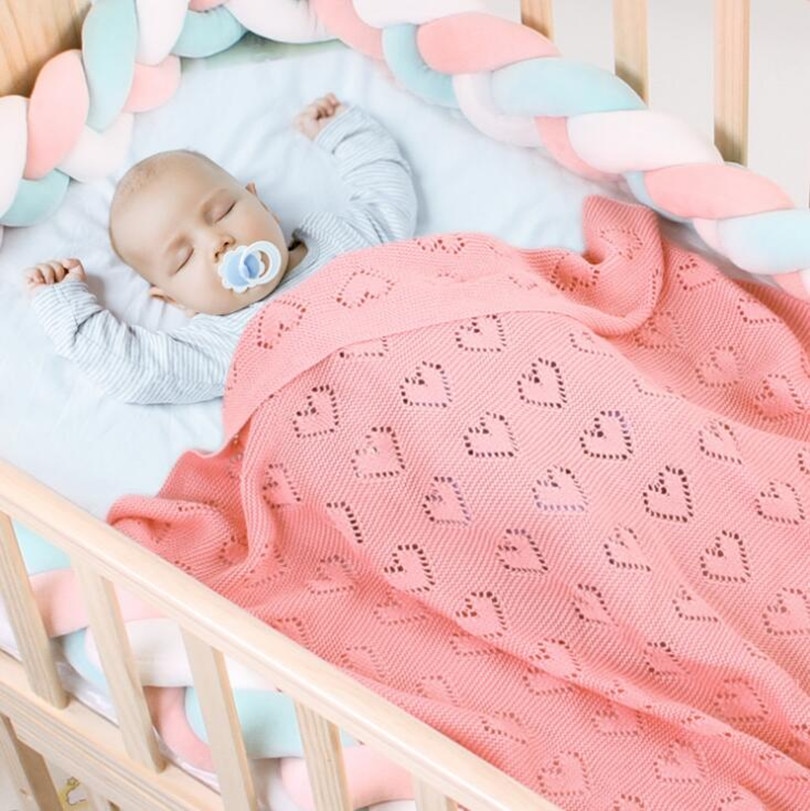 Gebreide Baby Dekens Pasgeboren Zomer Baby Inbakeren Wrap Deken Super Zachte Baby Baby Crib Beddengoed Kinderwagen Deken