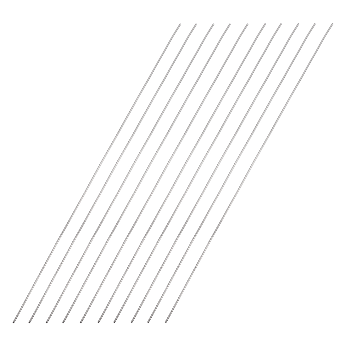 10 Stück 1/1,5/2/2,5/3/4 mm Durchmesser 304 Edelstahlstange 100/150/200/250/300 mm solide runde Schaftstangen für DIY Handwerk Modellauto