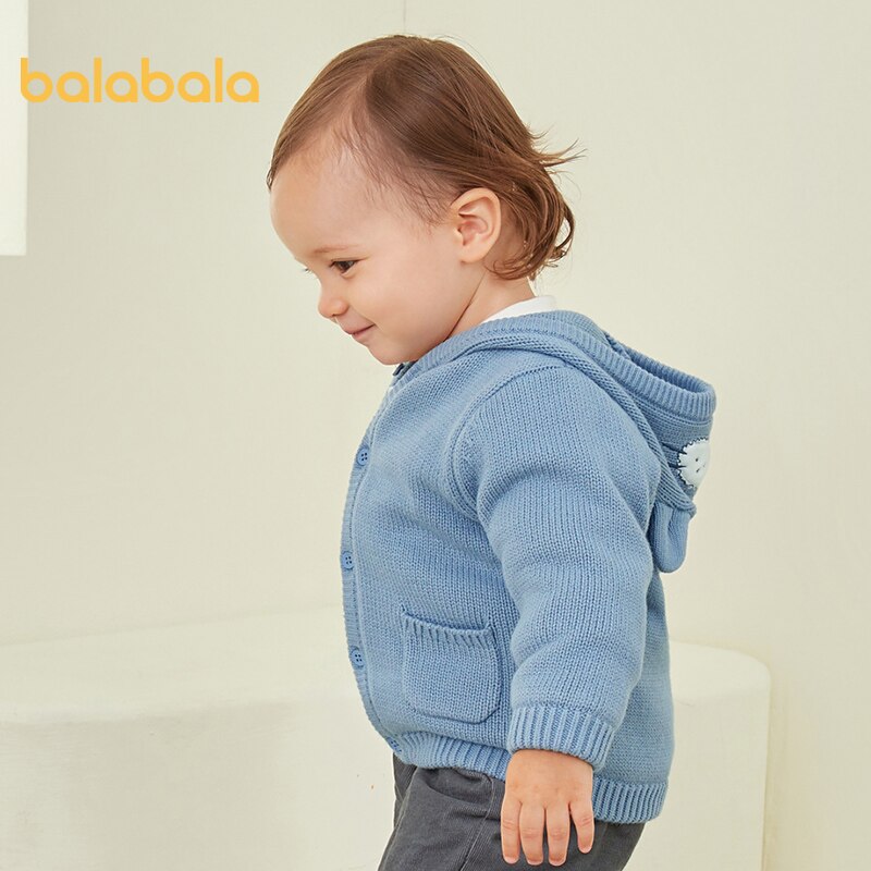 Balabala Meisje Jassen Baby Casual Jassen Jongens Winter Gebreide En Fluwelen Warm Cartoon Truien