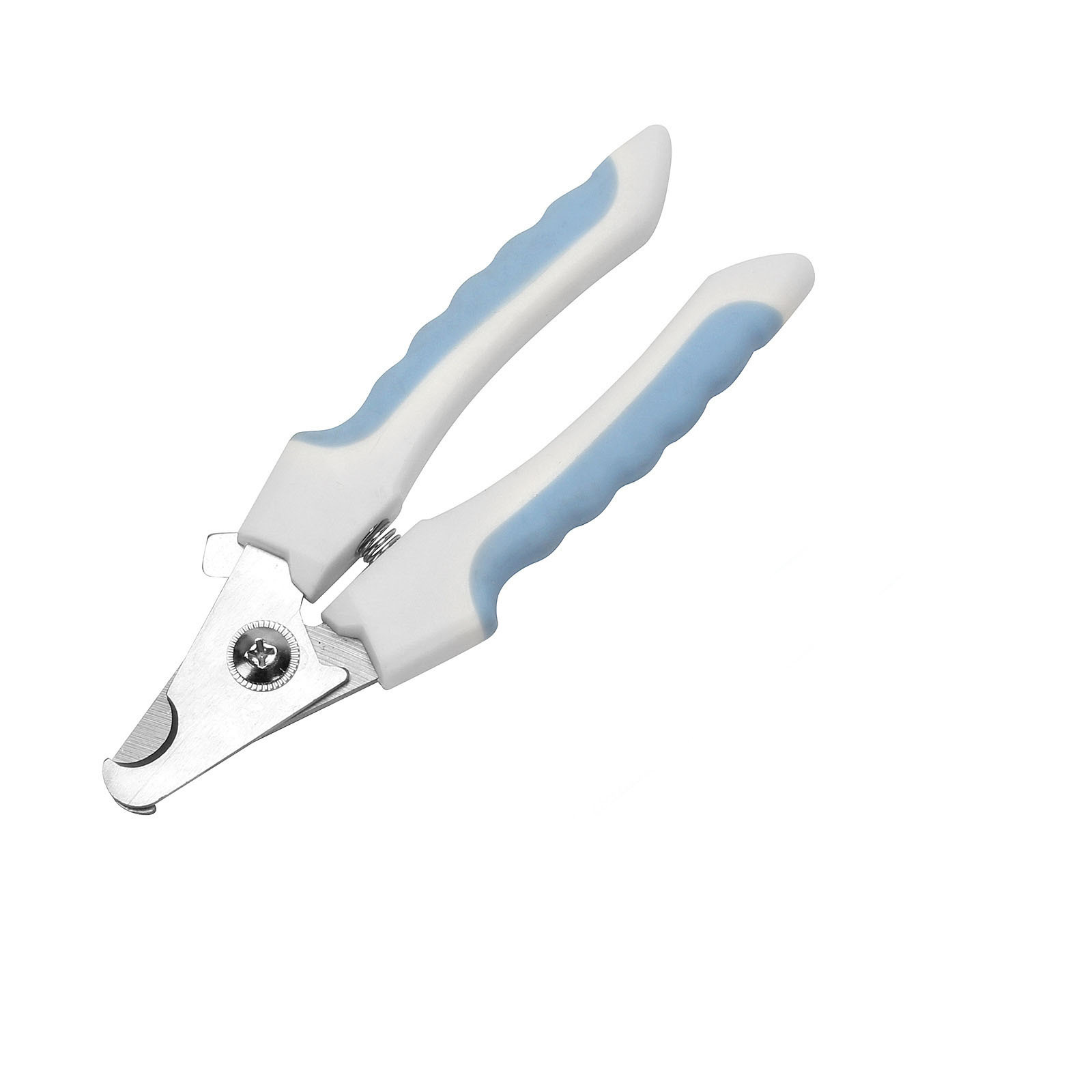 Coupe-ongles pour chien et chat, avec faucille, ciseaux de toilettage en acier inoxydable, pour griffes d'animaux, fournitures pour chiens: Bleu