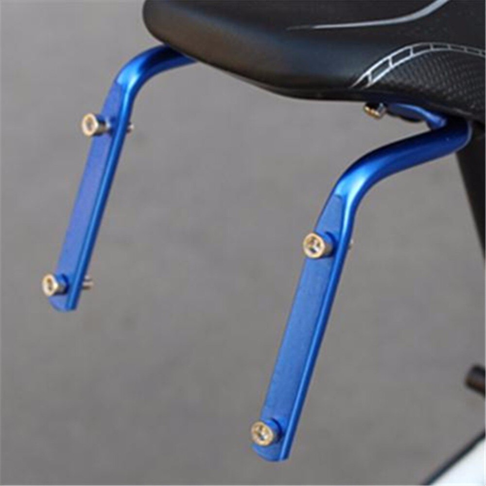 Red Bicycle Seat Post Bottle Rack Converter Cycling Mountain Bike Saddle Back Double Water Bottle Holder Cage Rack Adapter