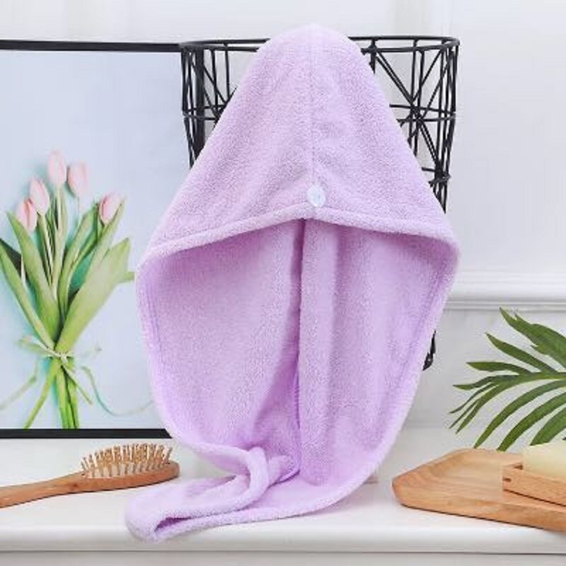 Duschmössa i mikrofiber dusch hår torkning inpackning flickor #39 snabbtorkande hår hatt mössa turban huvud wrap badverktyg