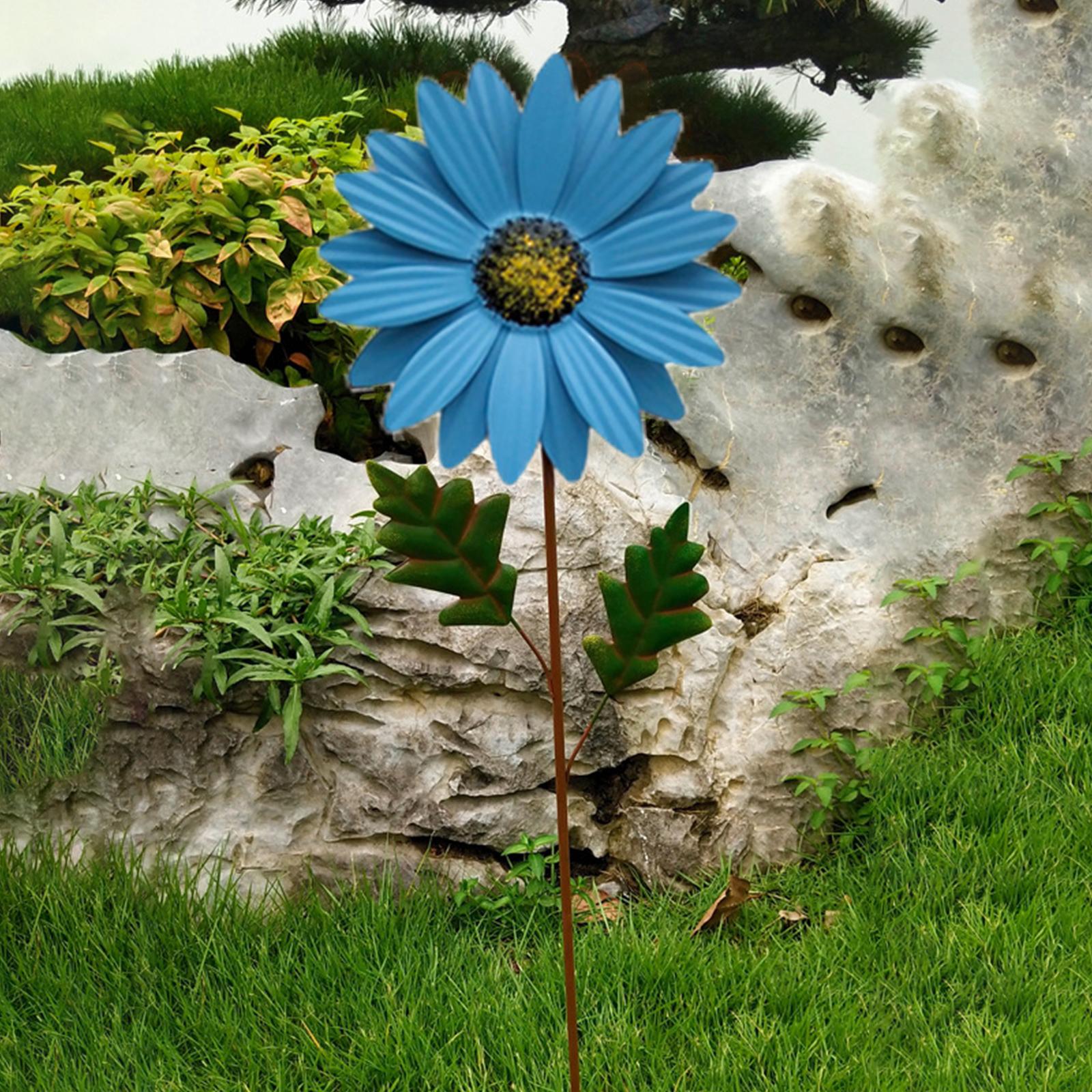 Zonnebloem Wind Spinner, Outdoor Windmolen, Tuin Wind Spinner, Klassieke Bloem Wind Spinner, Zonnebloem Wind Spinner Thuis Buiten Tuin Patio Gazon Tuin Decoratie (95 x 23 cm
