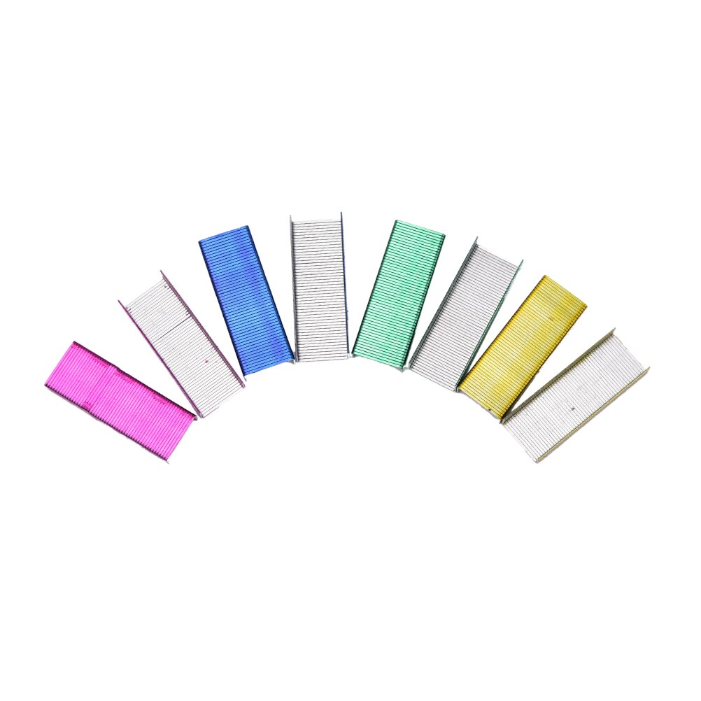 Colorful Stainless Steel Staples Office Binding Supplies low price 12mm