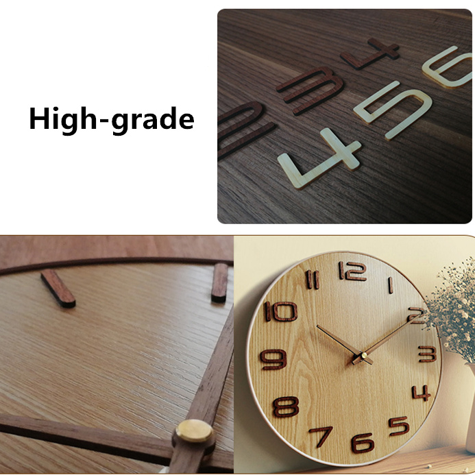 1 set Beech Wooden Clock hands DIY Wall Clock Watch Parts Repair Accessories Tools Metal Clock pointers Home Decor