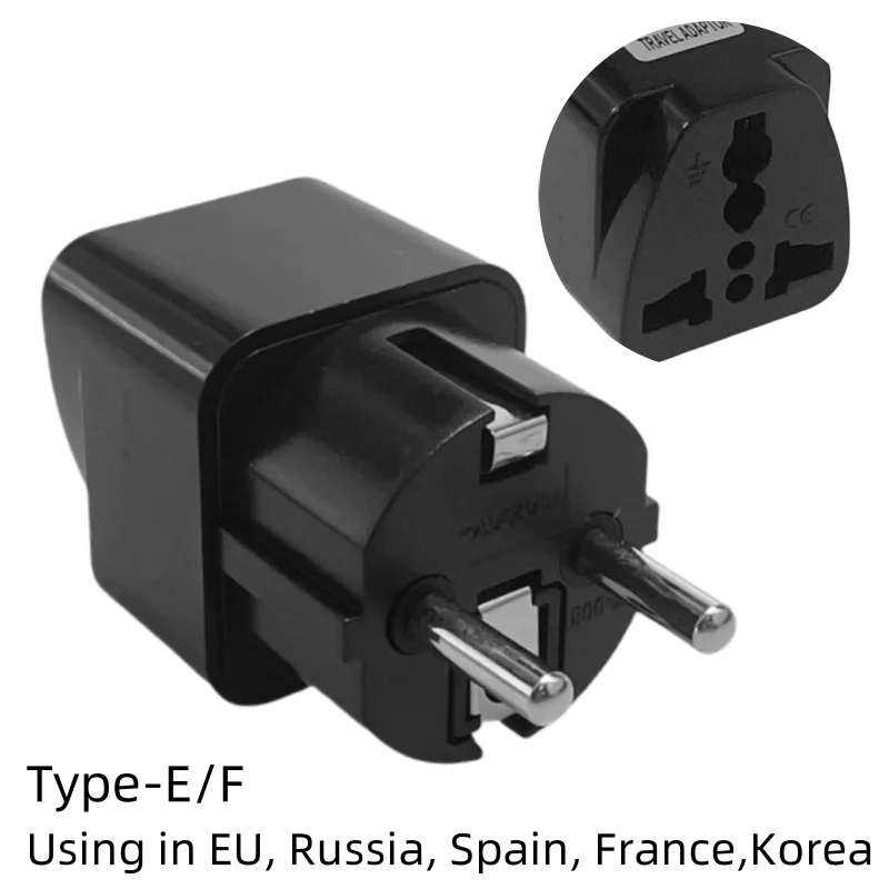 Universal AU UK US EU Plug Adapter US to EU Plug Converter Australian KR Euro Travel Adapter Power Electric Socket AC Outlet: green