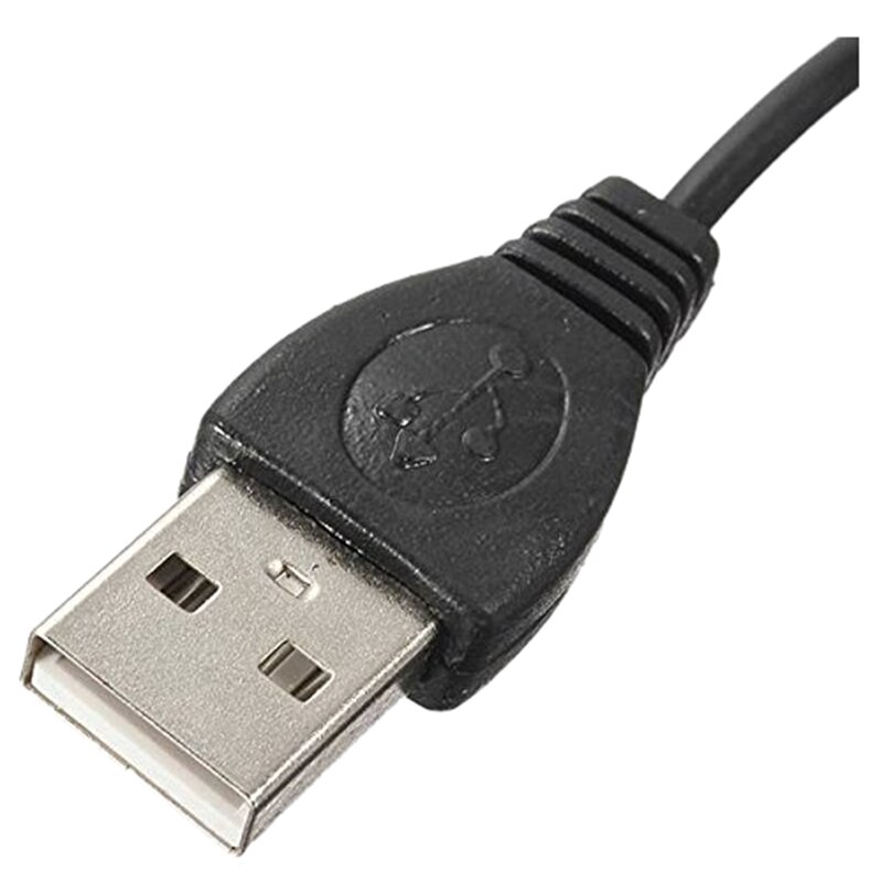 salita-5V 2.5 millimetri DC USB spina del cavo di Ricarica di alimentazione di Carico del caricatore del Cavo per tavoletta PC Smartphone GPS Nero
