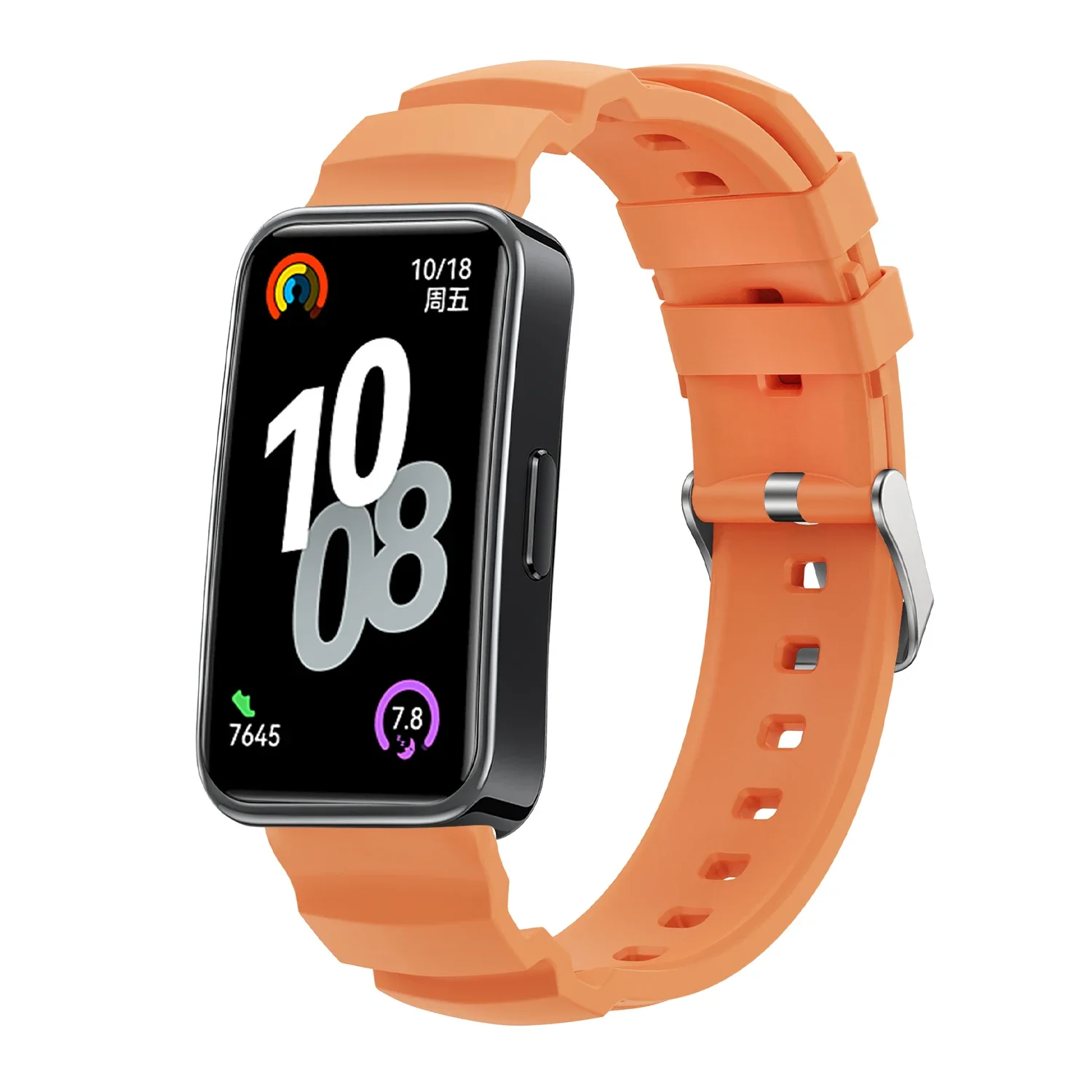 Bracelet pour Huawei Band 8 9 10 bracelet accessoires SmartWatch remplacement bracelet de montre bracelet en Silicone correa bracelet Huawei Band 8: Noir gris