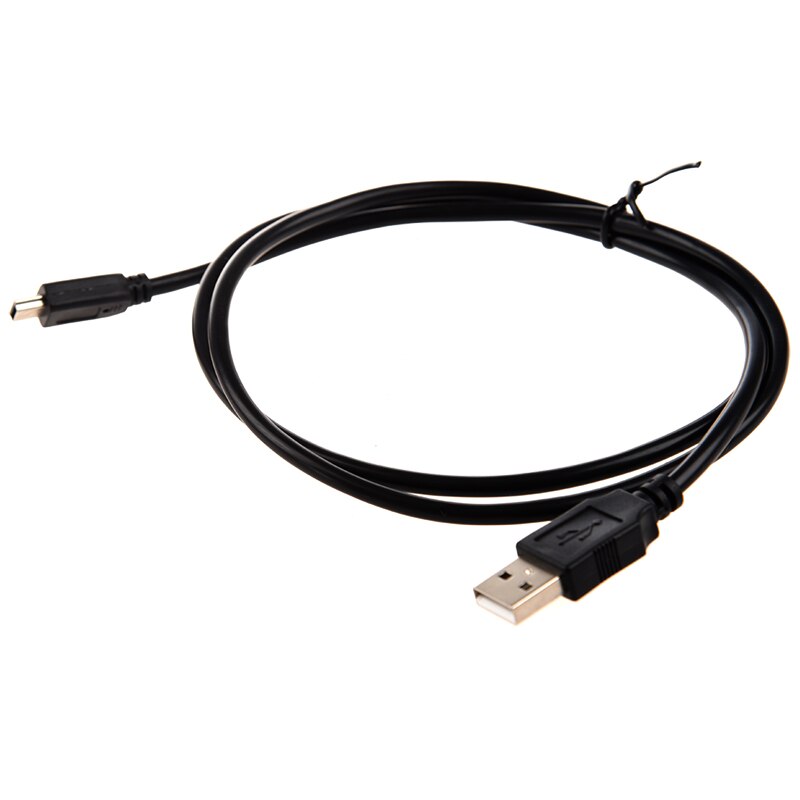 USB Type A Male / Mini-B Male Cable, 5 Pin, Black, 3 ft