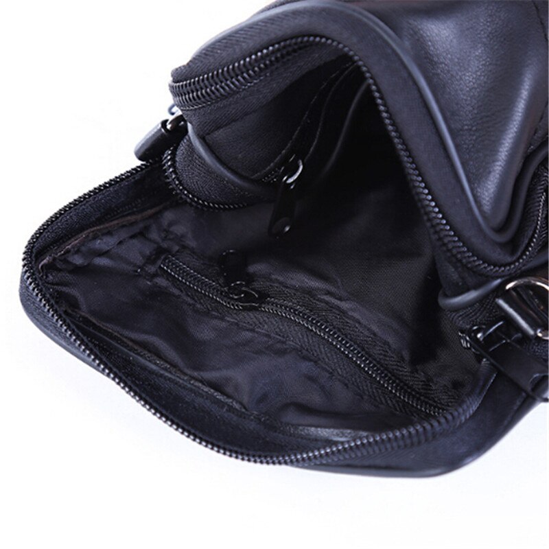 sac à bandoulière Portable voyage Style européen sacs à bandoulière en cuir PU Mini Ipad sac pour hommes noir