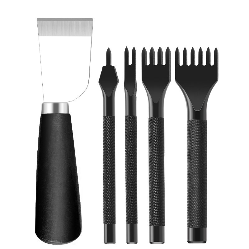 LMDZ Leather Craft Tools Set Hole Punch Leather Edge Beveler Skiving Cutting Knife Slotter Leather Cutting Suit for Leather Work: Type1