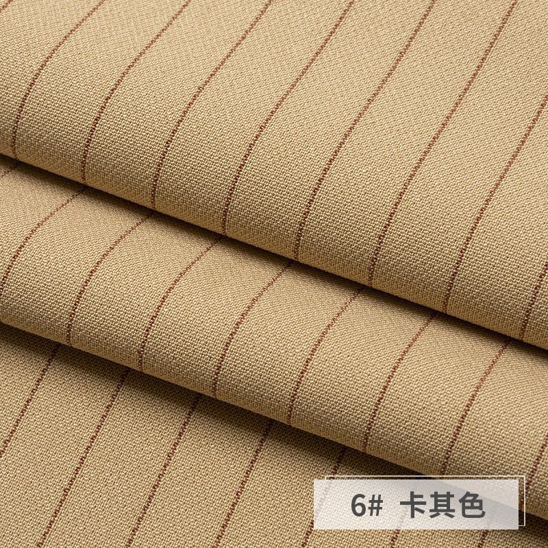 Elastic Striped Fabric Drooping Suit Pants Skirt Cloth Sewing Dress Stretch Polyester Spandex Anti-wrinkle Brocade Black Blue: 6