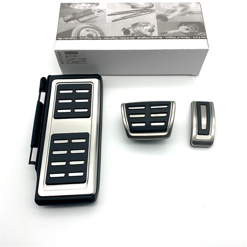 Auto Rempedaal Auto Pedalen Gas Rem Koppeling Gaspedaal Pad Plaat Cover Voor Vezel Voor Hrv Voor HR-V 2015 2016 2017 2018 2019 2020 2021 2022 Rem Koppeling Voetpedaal (Kleur : 2Pcs AT