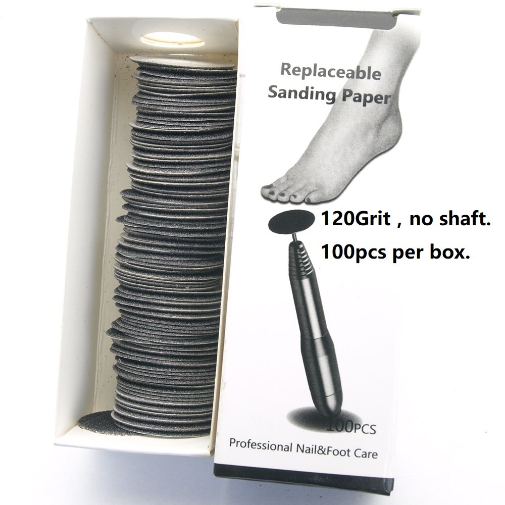 Diamond Nail Drill Bit Sanding Band Paper Rotary Burr Foot Rasp Cuticle Cutter Pedicure Tool Accessories Mill Manicure feet File: Clear