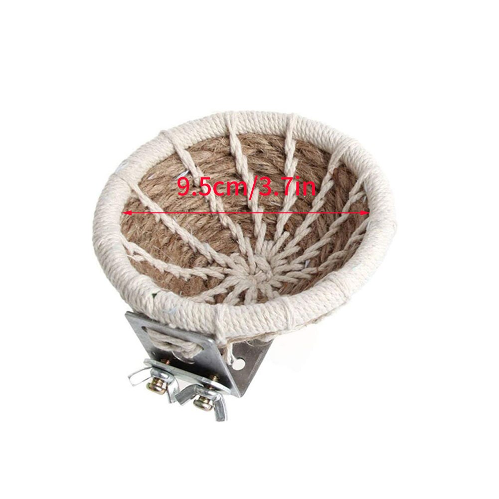 Bird Breeding Nest Bed Hemp Rope Weave Nesting Box Parrot Hatching House Cockatiel Hut Cave For Bird Parrot Cockatiel Style 2