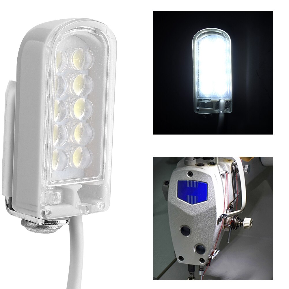 2W EU Plug 110-265V Industrial Sewing Machine Lamp Garage Workshop Warehouse Work Light Flexible Gooseneck Magnetic LED Light
