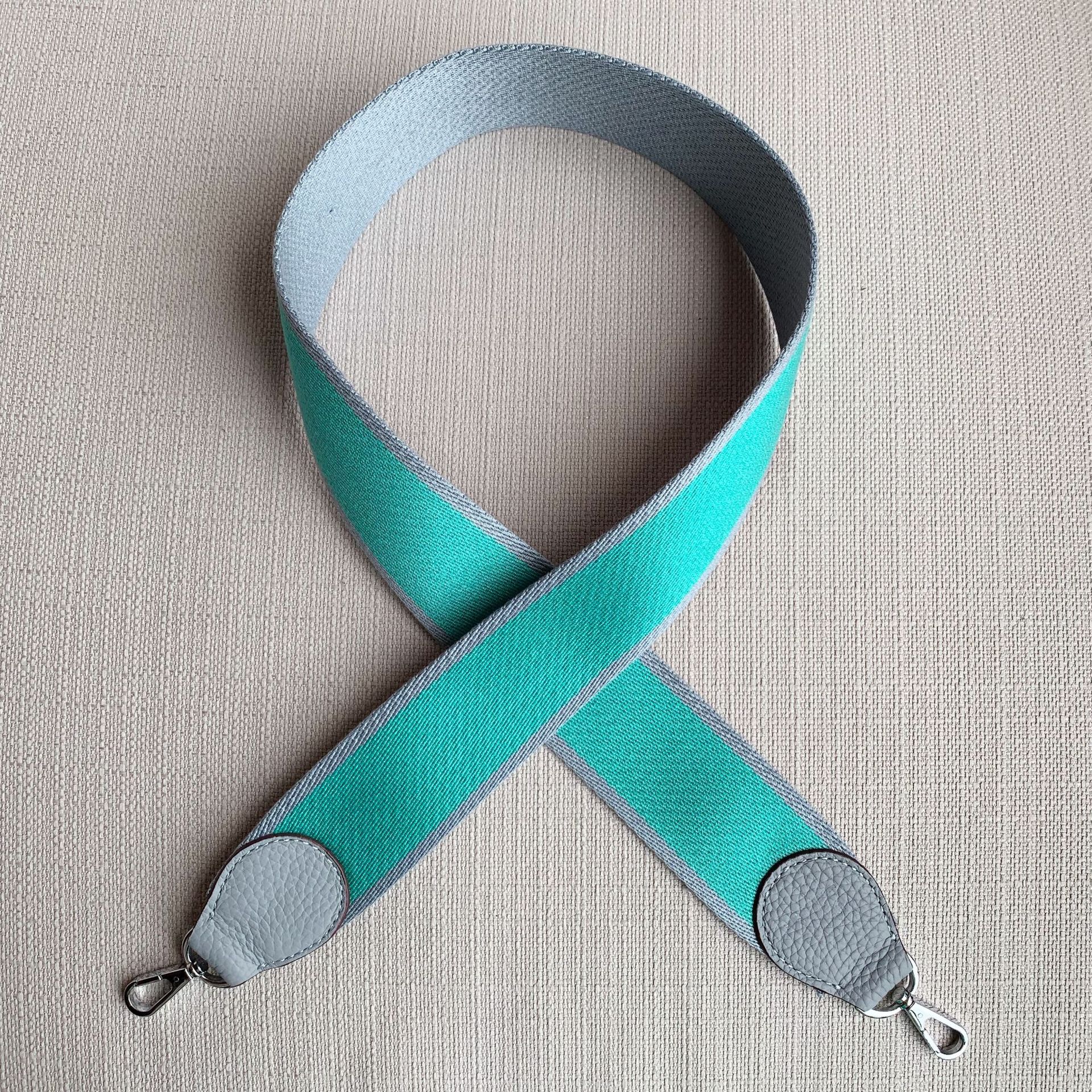 Breien brede tas riem leren handtas schouderriem accessoire zilveren gesp merk