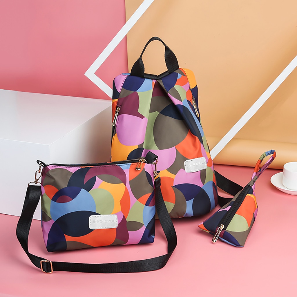 Mulheres Mochila Saco de Viagem Estudante Saco de Correspondência de Cores Lazer Moda Selvagem Mochila сумка женская mochila feminina T