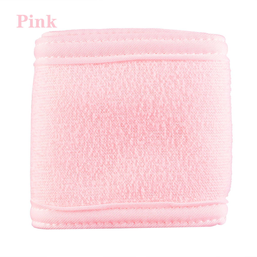 Serviette ajustable douce pour femmes, 1 pièce, bandeau pour le Salon de coiffure de enveloppe cheveux, bandeau pour le maquillage, SPA: pink