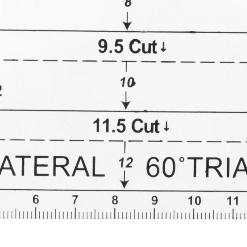 4Pcs/Set Patchwork Quilting Template Ruler Kit Stencil Diamond Grade Ruler FPing