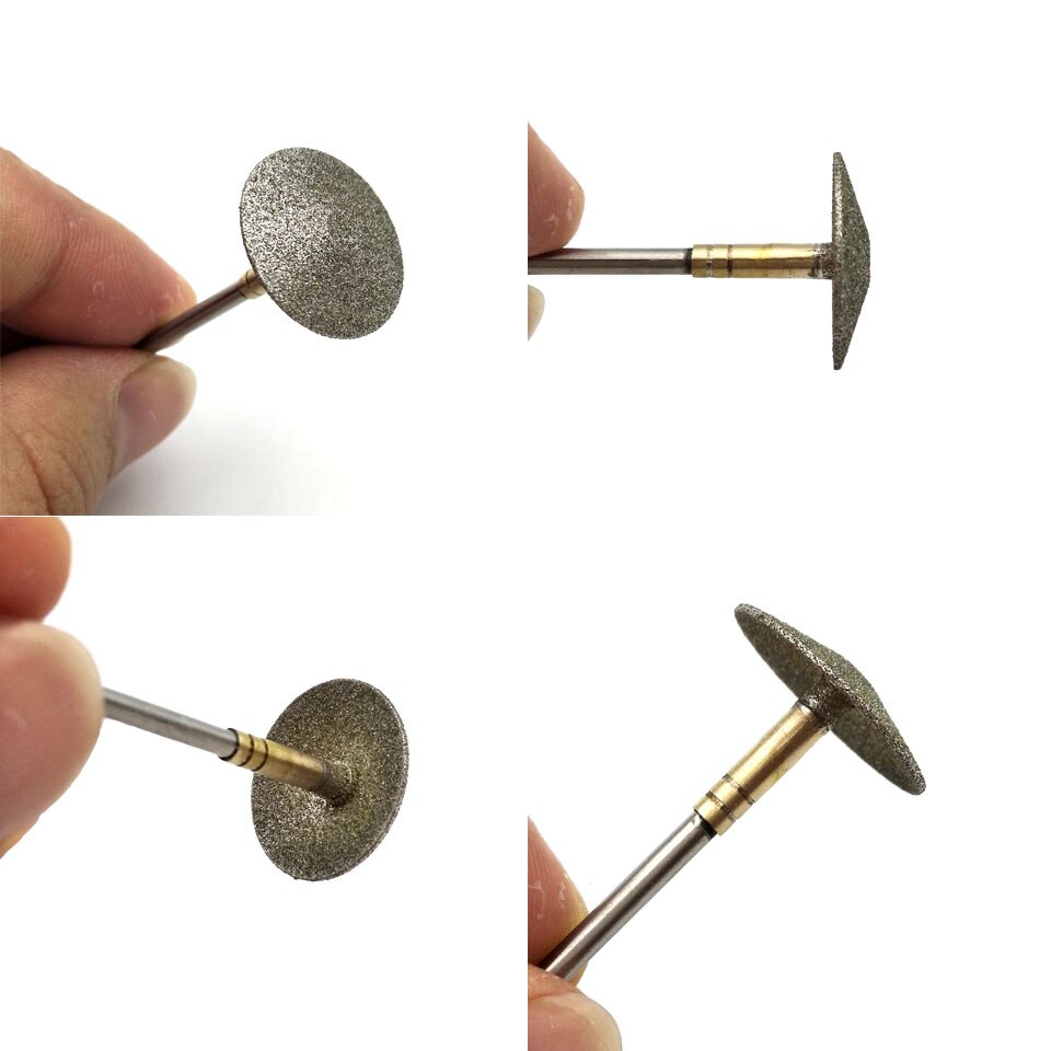 HYTOOS-brocas de diamante para manicura y pedicura, accesorios para taladro de uñas, disco de lijado de Metal de 3/32"