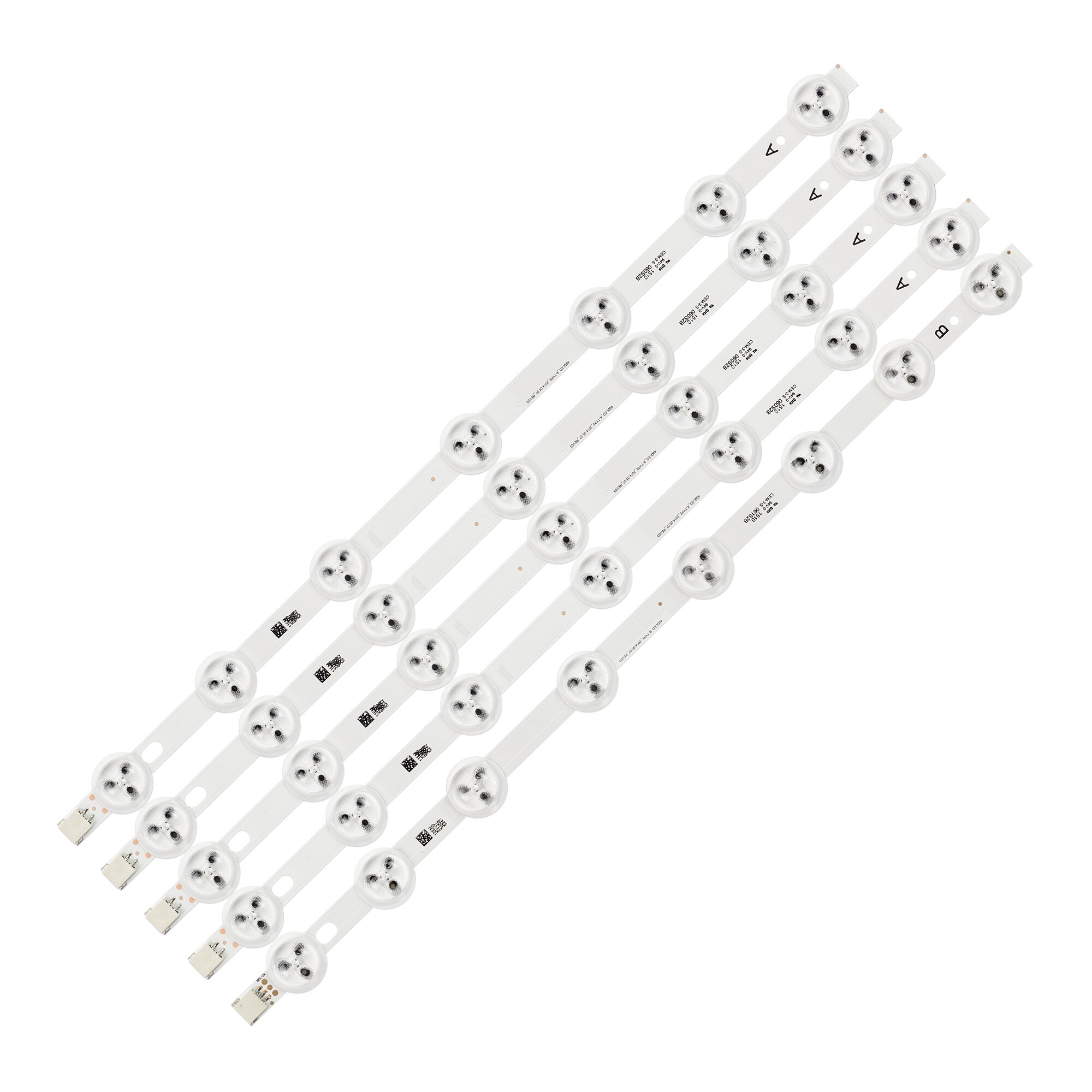5 stk/sæt led baggrundslys strip 40 dled_a b-type ves 400 unds -2d-n02 n03 n04 lt-40 c 750 til toshiba 40 s 3653db 40 l 1533db 40 l 1553db