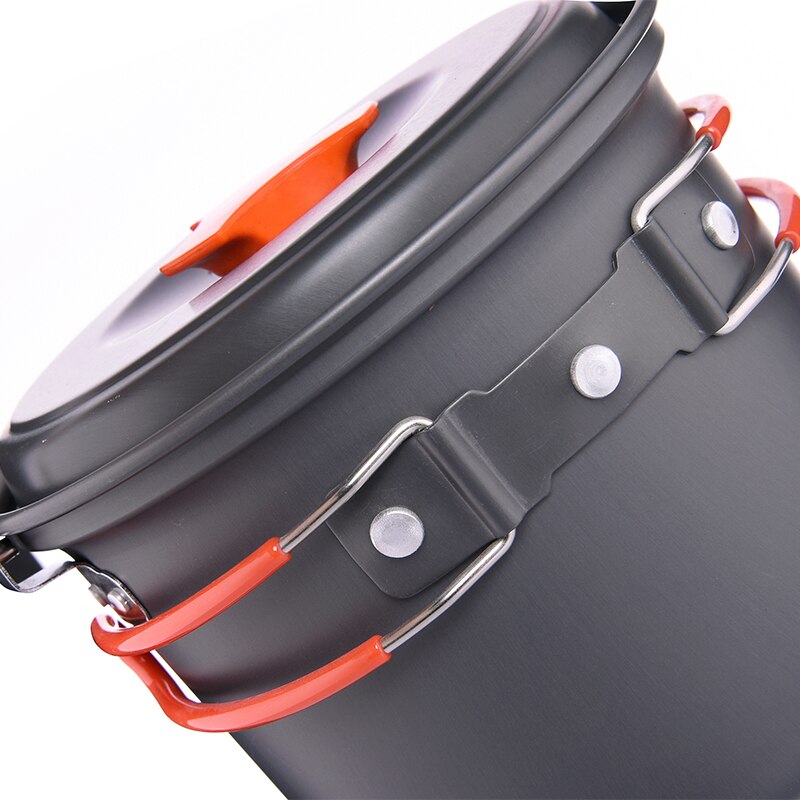 Widesea Camping Benodigdheden Aluminium Opknoping Pot Keuken Voor Outdoor Cooking Anti-aanbak Kookgerei 2 ~ 3 Personen Voor Toerisme Hike Picknick