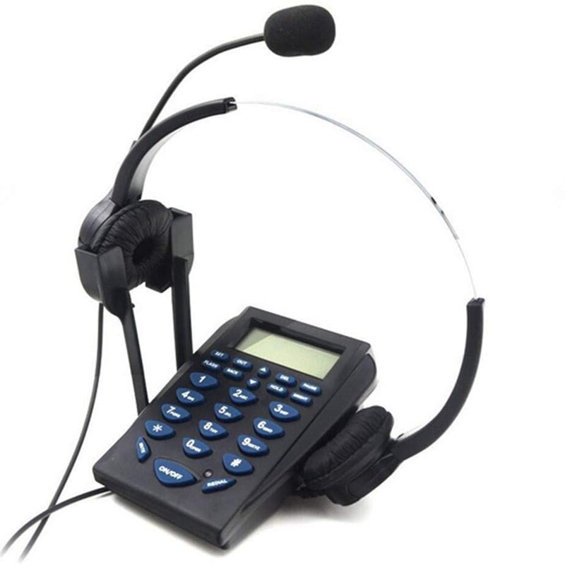 Call Center Telefoon Met Opname Functie Ruisonderdrukking Headset Voor Home Office Klantenservice Agent: Default Title