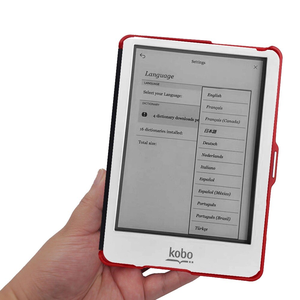 PU Leather Flip Cover Case voor Kobo Glo 6 inch Model N613 Rakuten ebook eReader cover met Magnetische