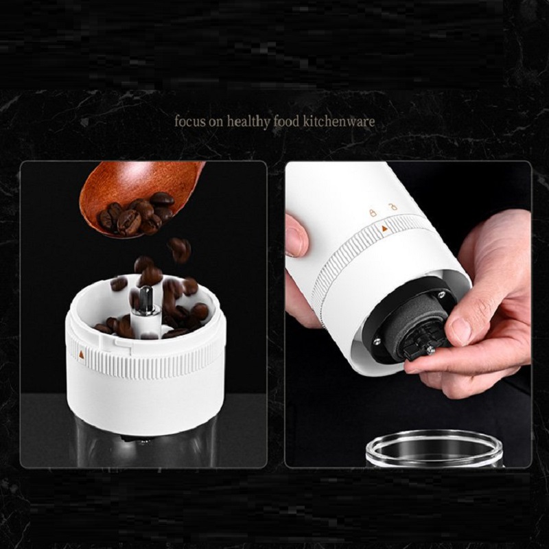 KATA Electric Coffee Grinder Automatic Beans Mill Portable Espresso Machine Maker for Cafe Home Travel USB Rechargeable