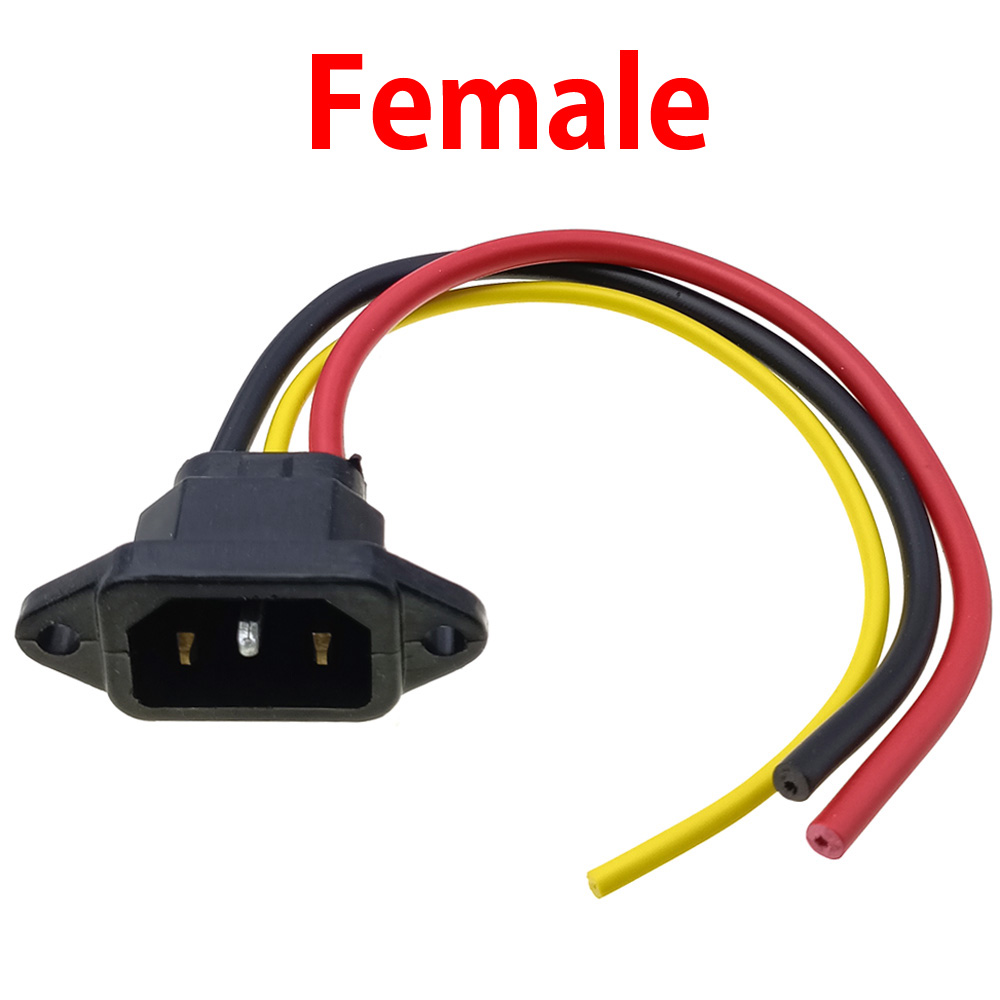 E-bike Battery Charging Socket Electric Car Connector Charging Plug Universal Three Vertical DC 60V 10A Cable for 60V Vehicle: army green