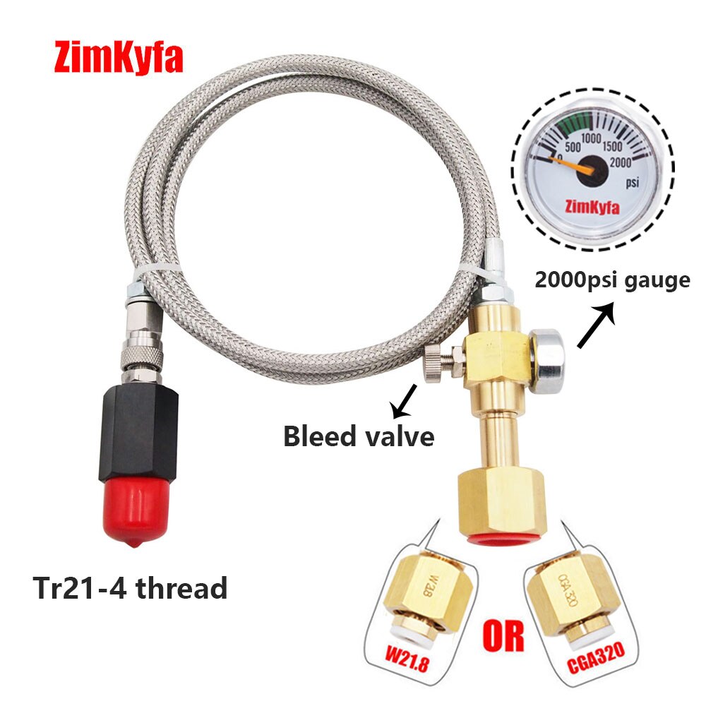 Fizzi Fonkelende Water Machine Sodastream Soda Club Naar Externe Co2 Tank Adapter Staal Gevlochten Slang Kit W21.8-14