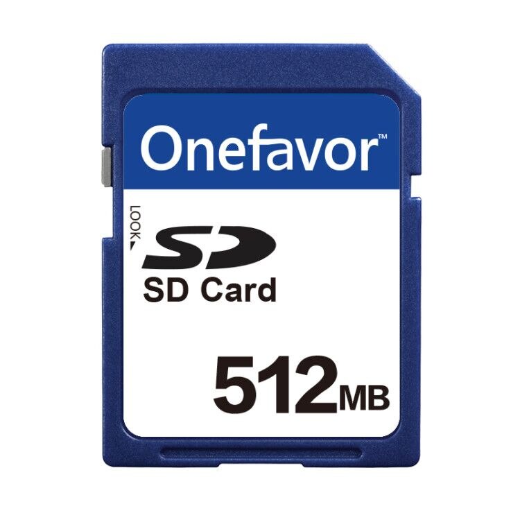 Onefavor 512 MB Secure Digital Scheda di Memoria SD Flash Card 512 mb + cassa di Carta di Memoria