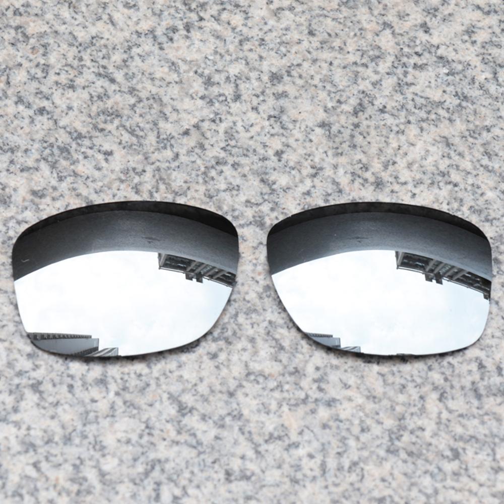 E.o.s Gepolariseerde Verbeterde Vervanging Lenzen Voor Oakley Jupiter Squared Zonnebril-Silver Chrome Gepolariseerde Spiegel