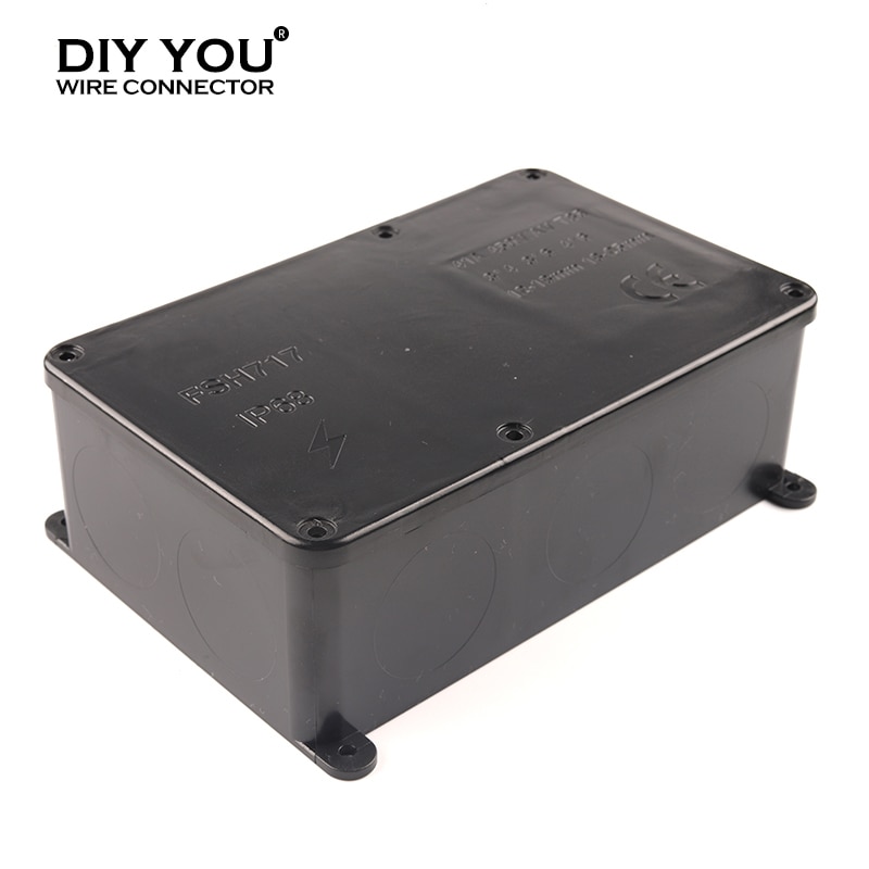 IP68 41A/450V Outdoor Waterproof Electrical wiring Junction Box With Terminal Can cut holes Connection cable Wire connector