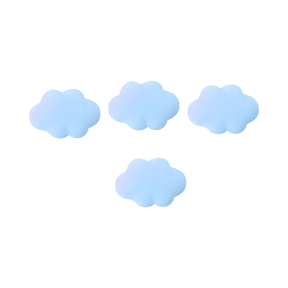 4Pcs Koelkast Magneten Cartoon Leuke Cloud Magneet Sticker Bericht Woondecoratie: blue