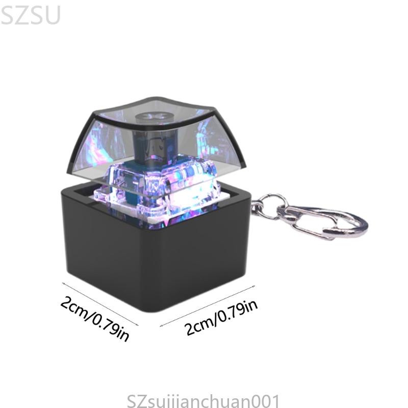 Led-lys tastatur klik legetøj 1- taster keycap tester switches test for stresslindring og sjov sensorisk oplevelse