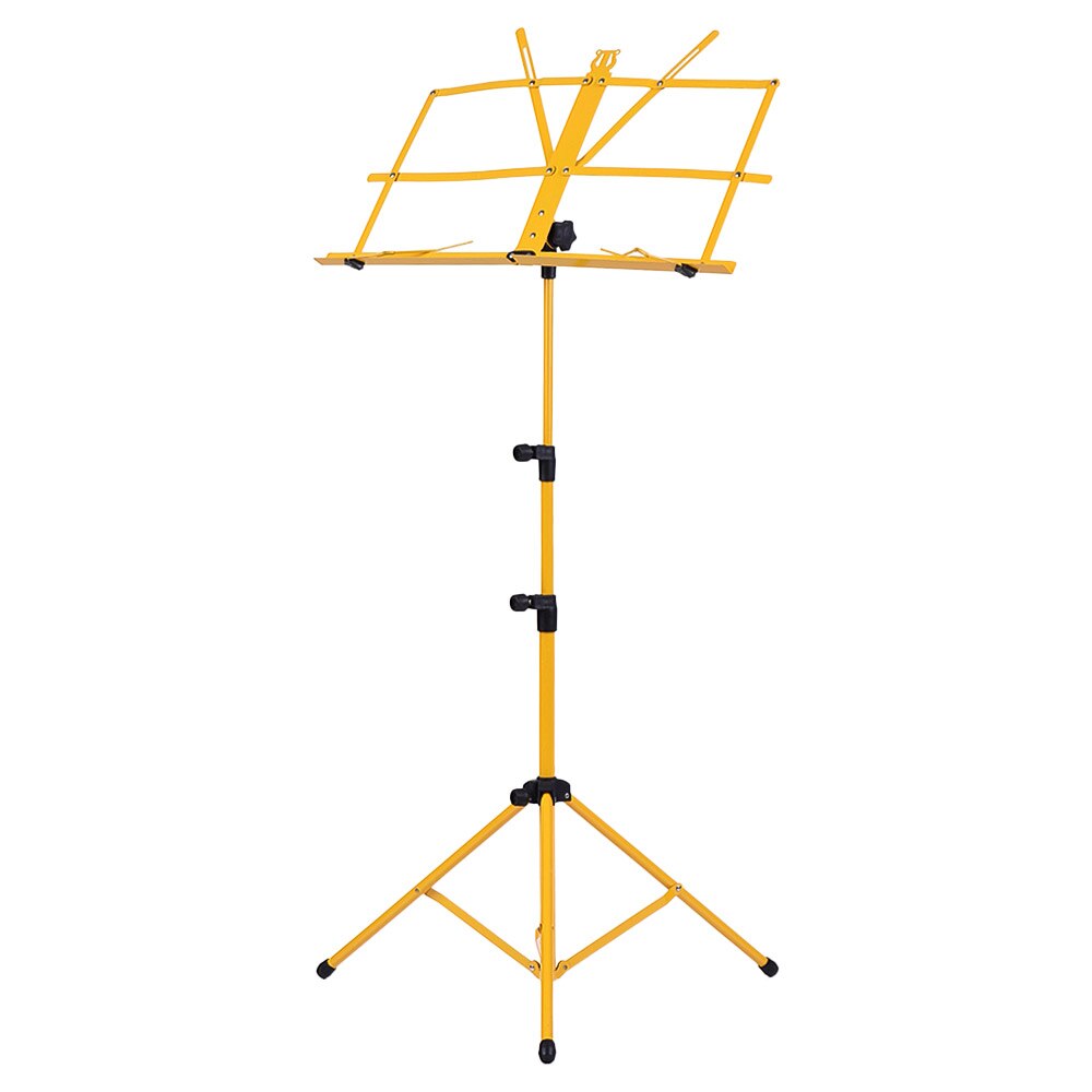 Trépied de partitions pliable léger avec sac de transport résistant à l'eau pour Instrument de guitare de Piano de violon: Yellow