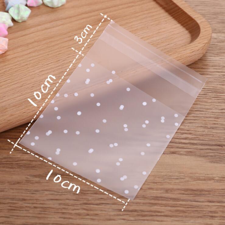 100 Stck/viel matt Weiß Stelle Western Pfannkuchen Tasche Süssigkeit Tasche Selbst Klebe Tasche Party Tasche: 10x10---3cm