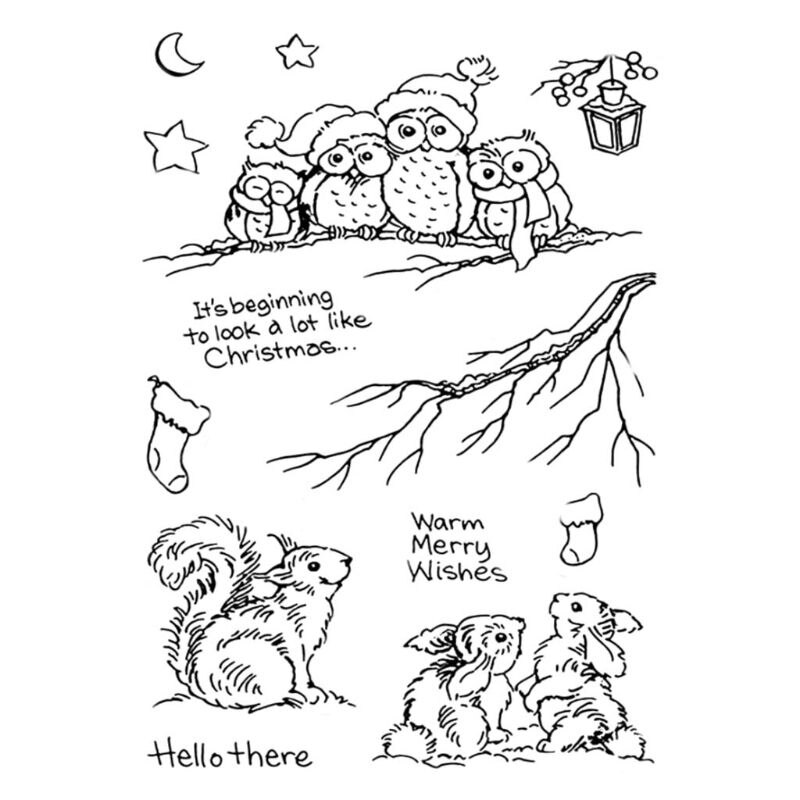 Christmas Animals Silicone Clear Seal Stamp DIY Scrapbooking Embossing Photo Album Decorative Paper Card Craft: 2