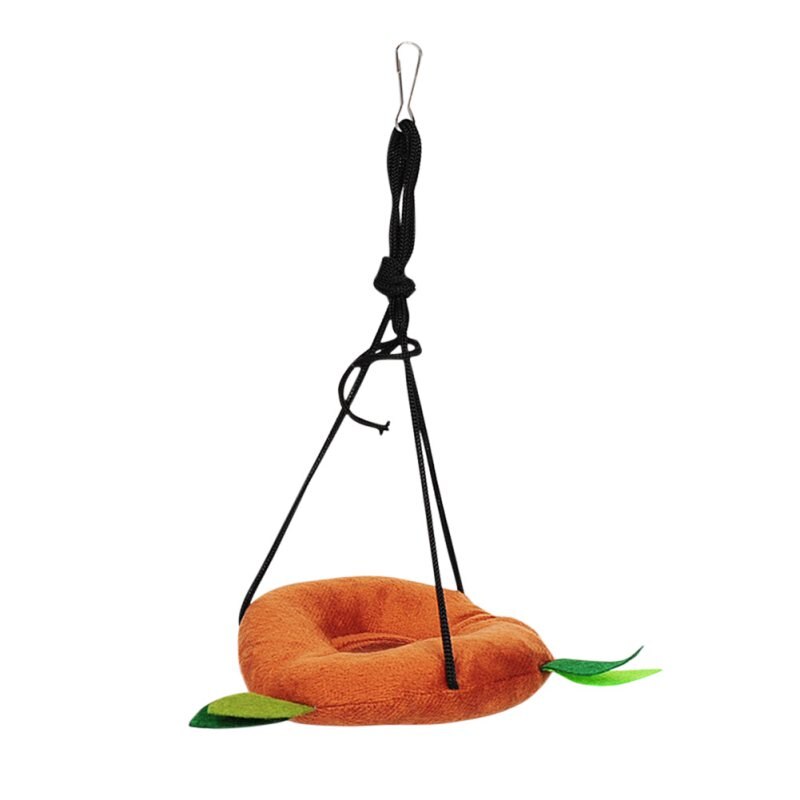 Hamaca para hámster para mascota pequeña, nido de animal doméstico, túnel de hoja de bosque, Totoro, conejillo de indias, ardilla, jaula cálida, casa de juguete: E