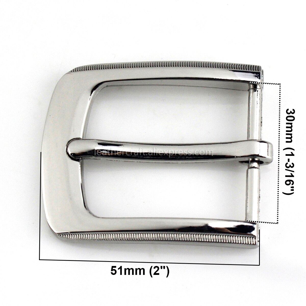 1 st metall 3cm bältesspänne casual silver ände stång hälstång enkelstift bälte spänne läder hantverksväv passar för 27-29mm bälten