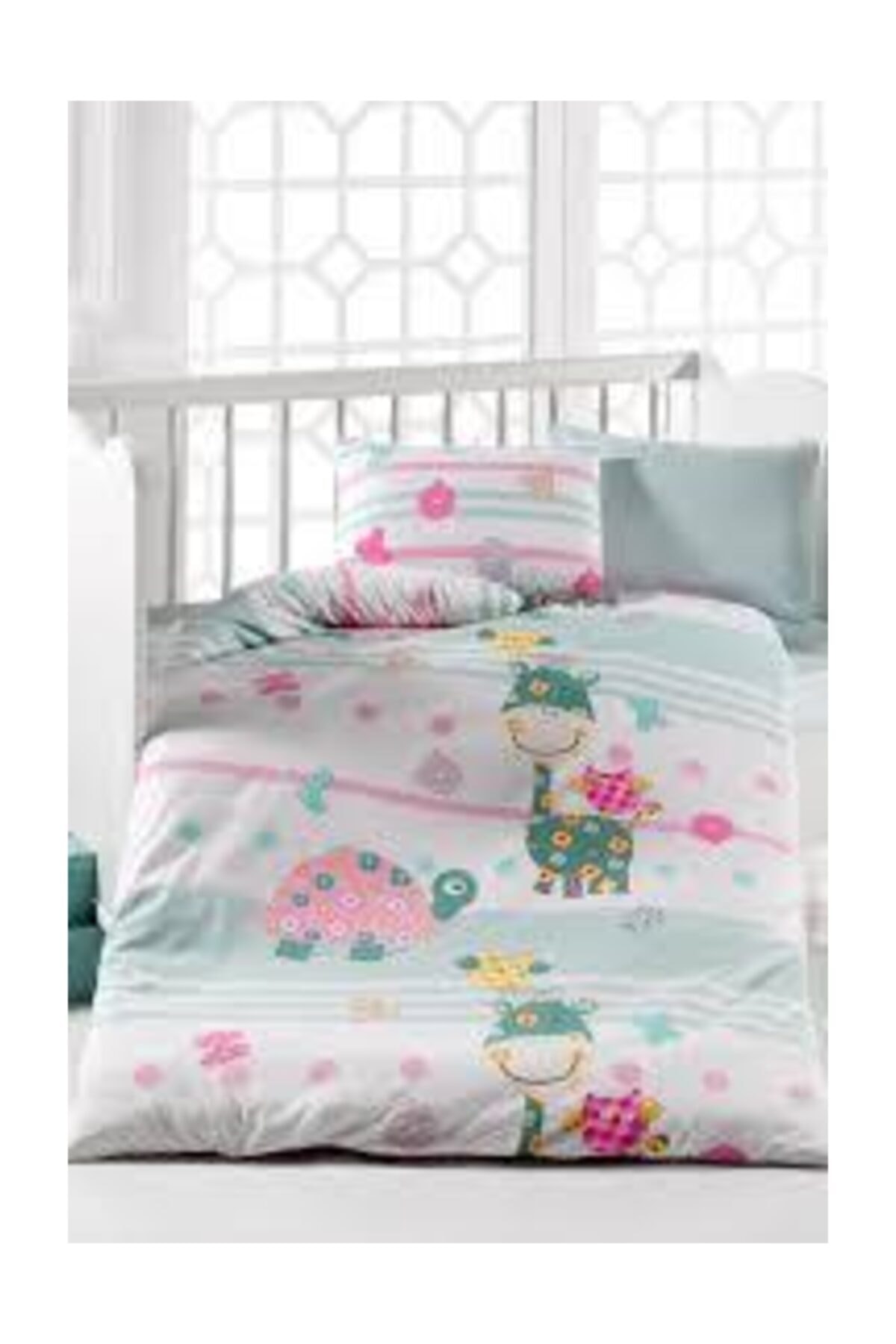 Baby bed Set giraffe tortoise baby children&#39;s bed cover duvet cover kit carsap pillow case quilt