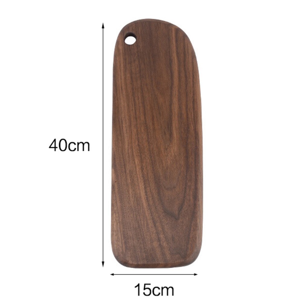 Chopping Boards Solid Wood Cutting Board Black Walnut Pizza Board Whole Wood Steak Bread Board Cutting Vegetables Fruit: 40x15cm