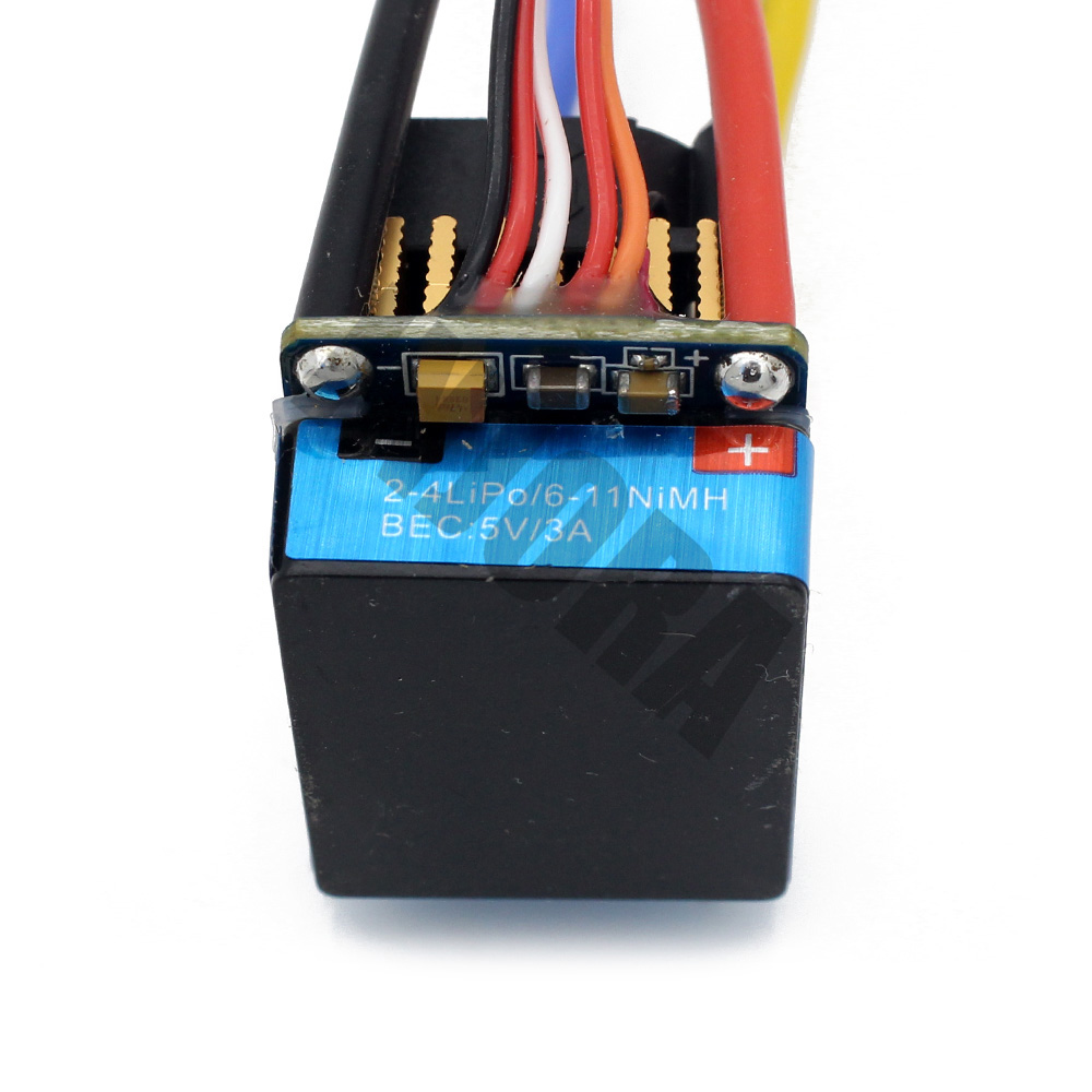 480A Waterproof Brushed ESC Speed Controller with 5V/3A BEC for 1/10 RC Car Crawler Axial SCX10 Pro Capra Redcat Gen8 Tamiya HSP