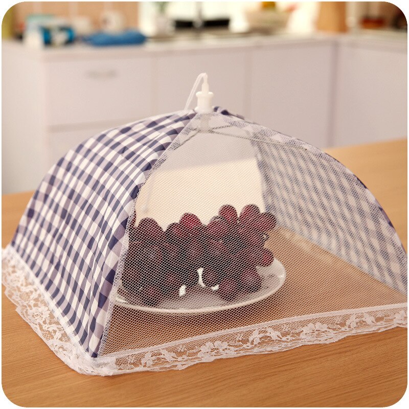 Opvouwbare Tafel Voedsel Deksel Paraplu Stijl Anti Fly Mosquito Keuken Koken Gereedschap Maaltijd Cover Tafel Mesh Voedsel Covers