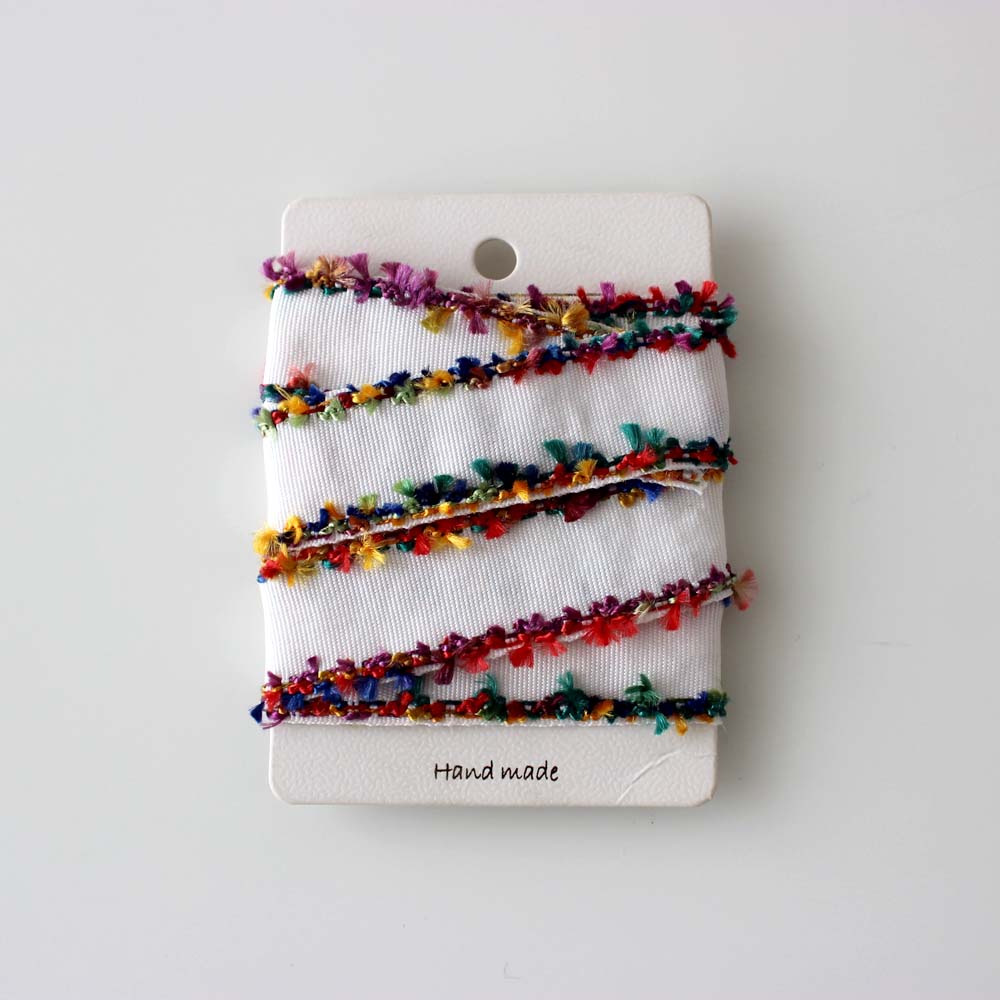 1 Yard 2.5cm Embroidered Lace Trim Ribbon Fabric webbing Grosgrain Trimming Handmade DIY Costume Dress Sewing Supplies Craft